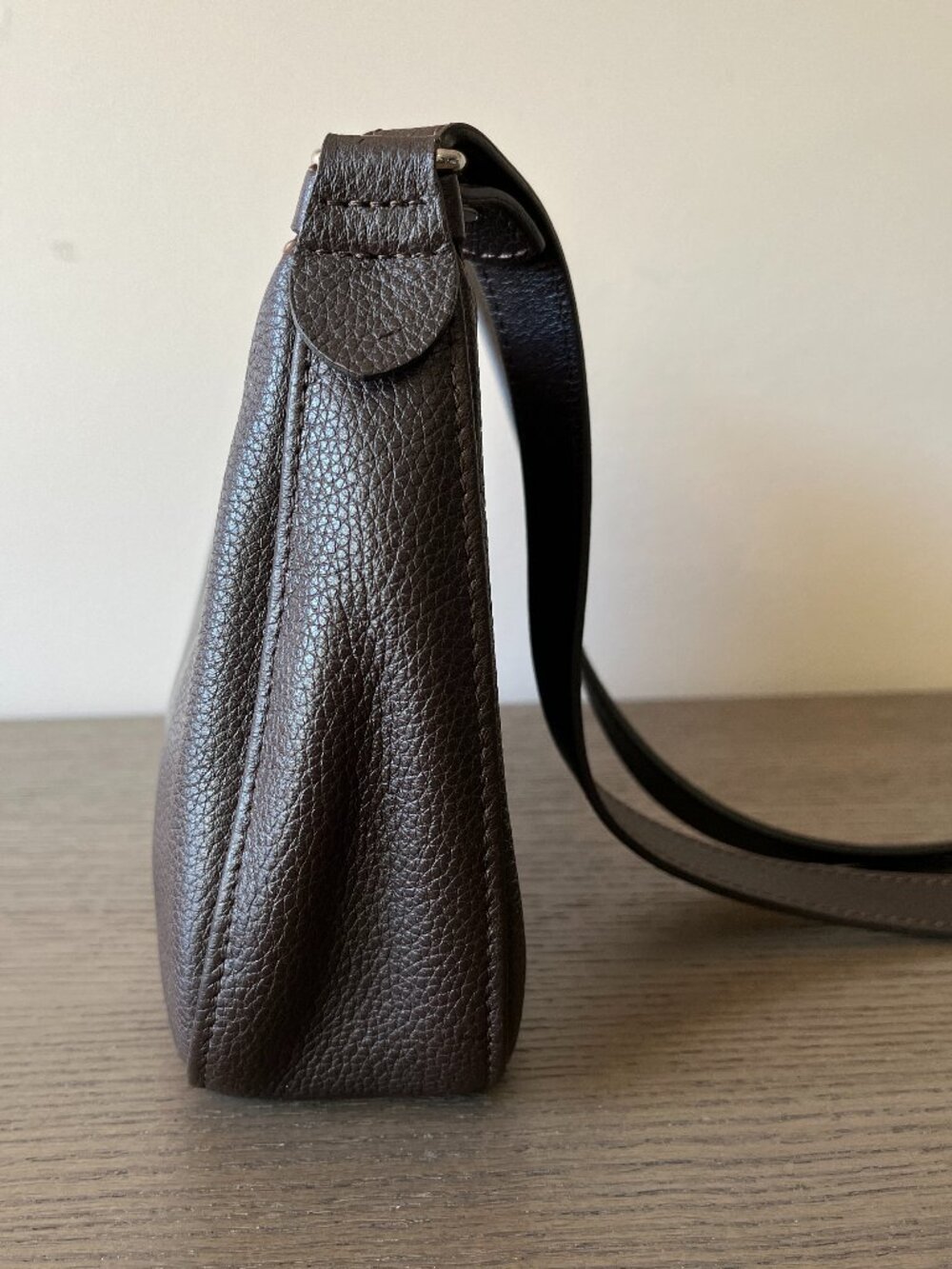 LONGCHAMP Dark Brown Leather Crossbody/ Shoulder Bag - Picture 6 of 13